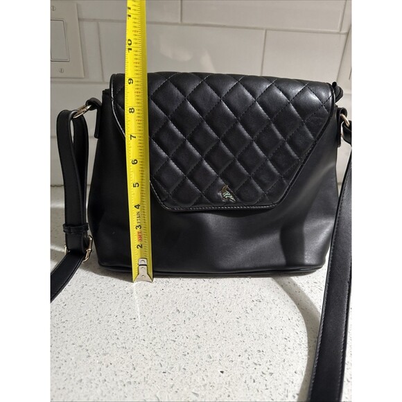 Oneoddbird Black Flap Shoulder Bag Crossbody Purse w/ 3 Interchangeable Flaps - Picture 4 of 14